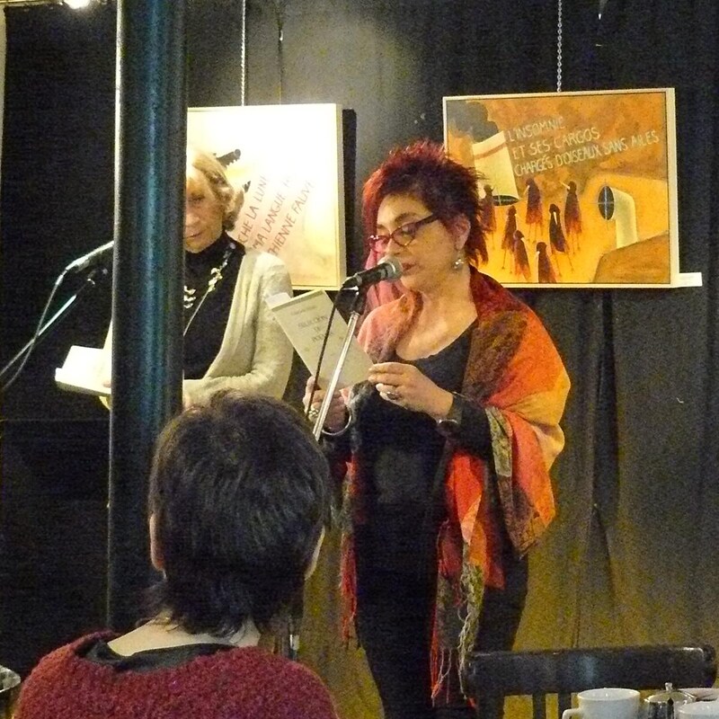 La poète argentine, Graciela Nidia Araoz fait une lecture au Zénob dans le cadre du Festival international de la poésie en 2012