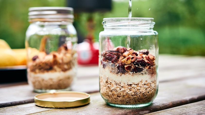 Tasse à granola à emporter, récipient alimentaire pour des repas