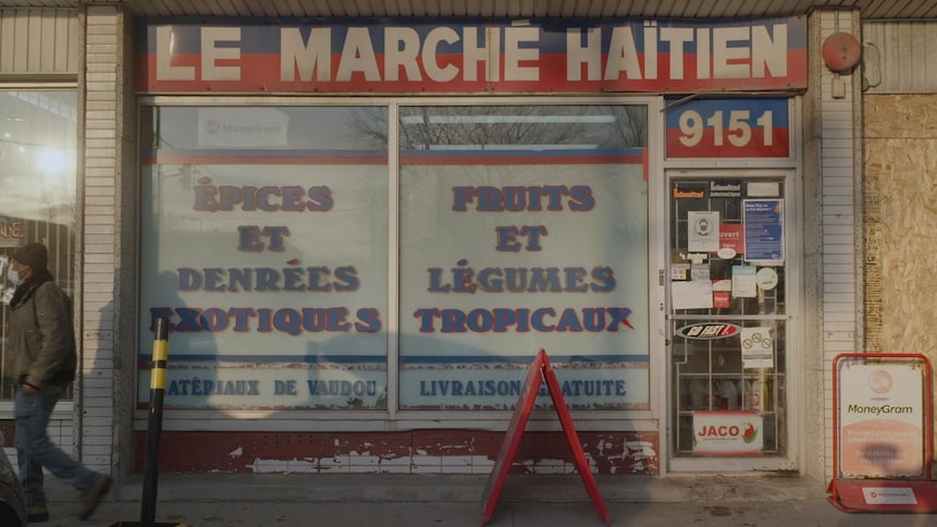 La devanture du marché haïtien

