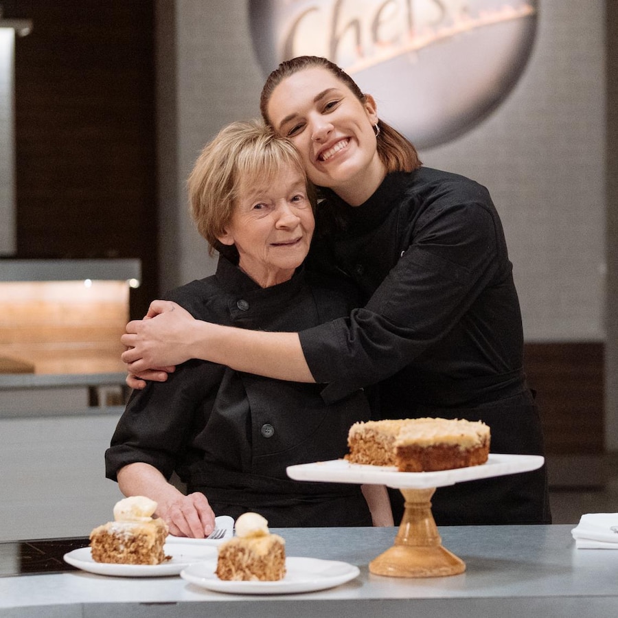 Emmy Plante et sa grand-maman dans la cuisine des Chefs!.