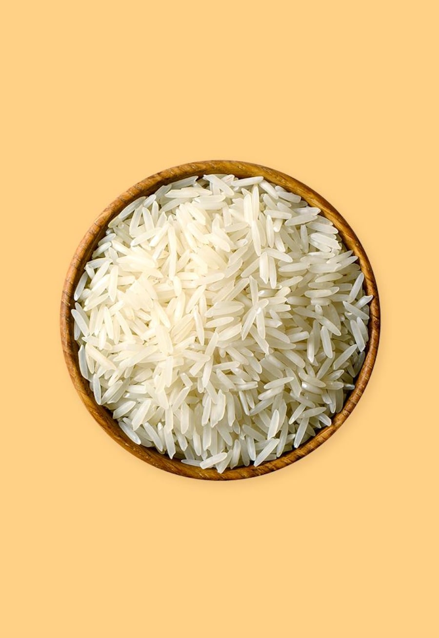 Un bol de riz basmati.