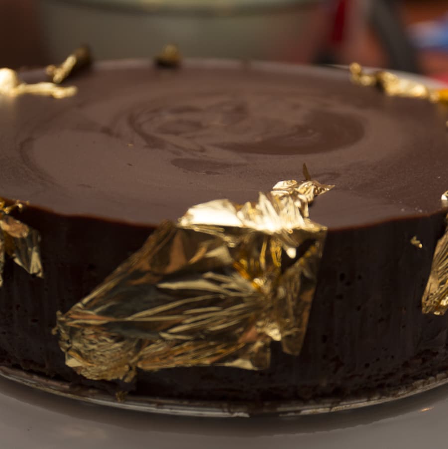 Le gâteau au chocolat préparé par Caroline Dumas.