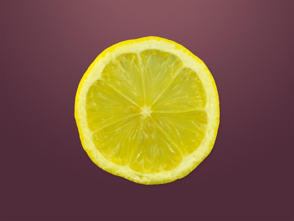 Une tranche de citron.