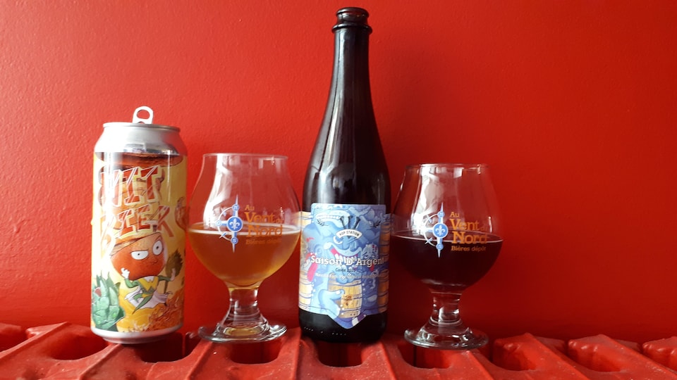 Les bières Hopstation de Coaticook.