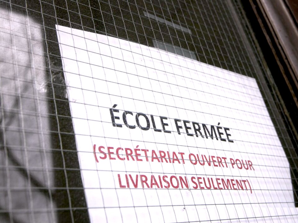 L’école Saint-Louis-de-Gonzague, à Montréal, est fermée pendant l'épidémie de COVID-19.