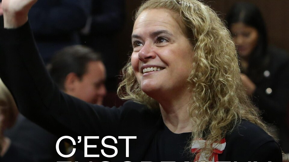 Julie Payette lors du discours du Trône, en décembre 2019, à Ottawa.