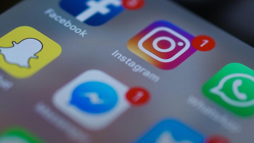 Des icones représentant différentes applications de réseaux sociaux sont affichées sur l'écran d'un téléphone intelligent.