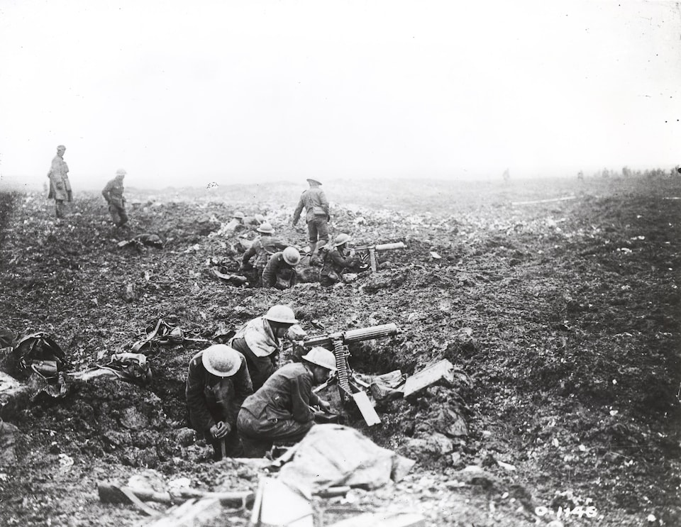 Une photo prise lors de la bataille de Vimy.
