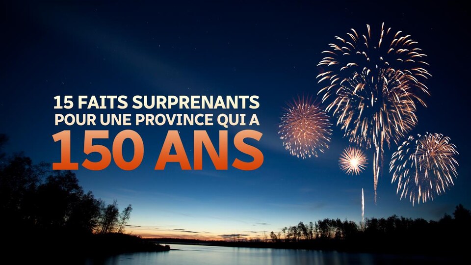 Une affiche pour les 150 ans du Manitoba.