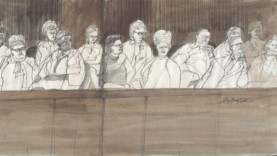Un box de jurés.