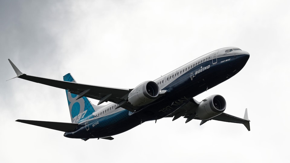 Un Boeing 737 Max en vol.