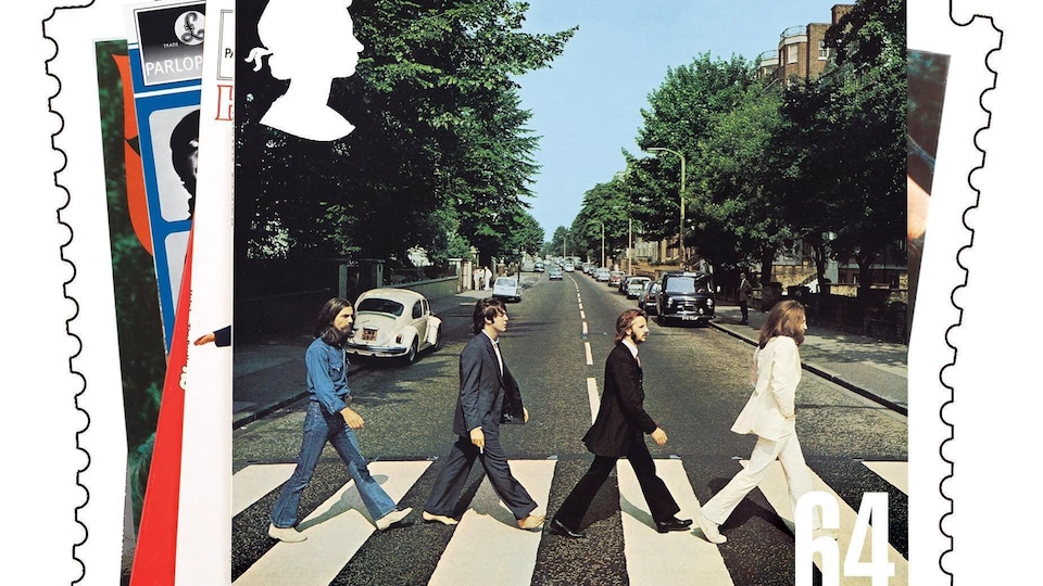 La photo prise sur Abbey Road est reproduite.