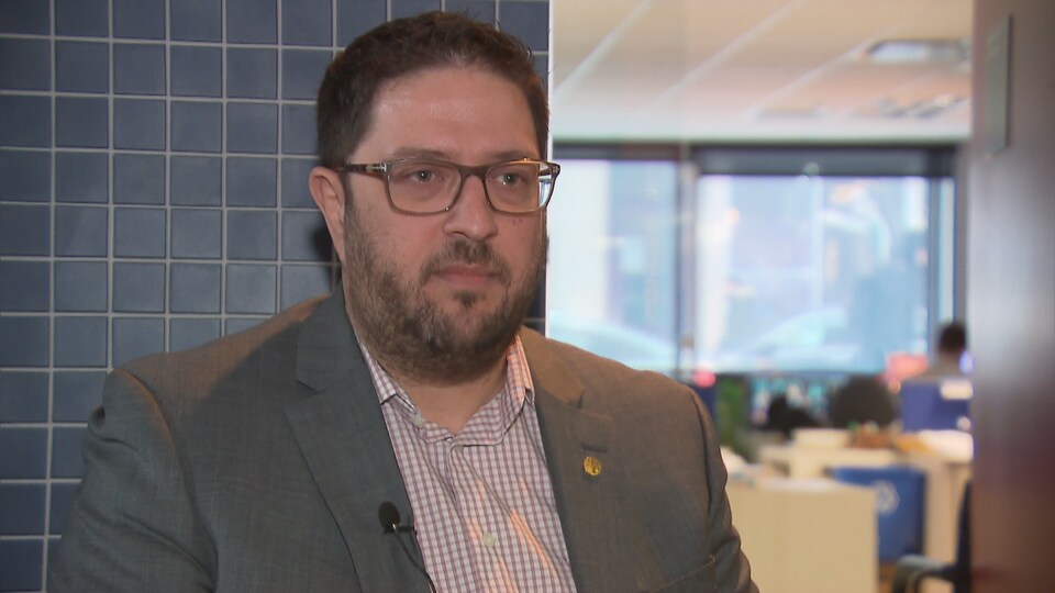 L'adjoint au directeur québécois des métallos, Dominic Lemieux