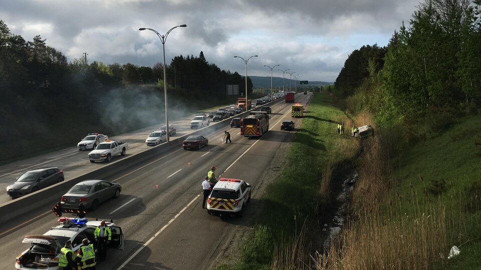 Le conducteur de la camionnette est mort.