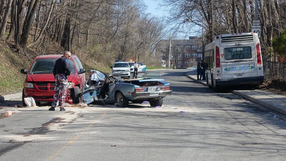 Grave accident routier à MontréalOuest RadioCanada.ca
