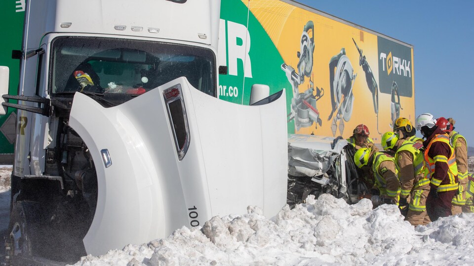Grave accident sur le pont de