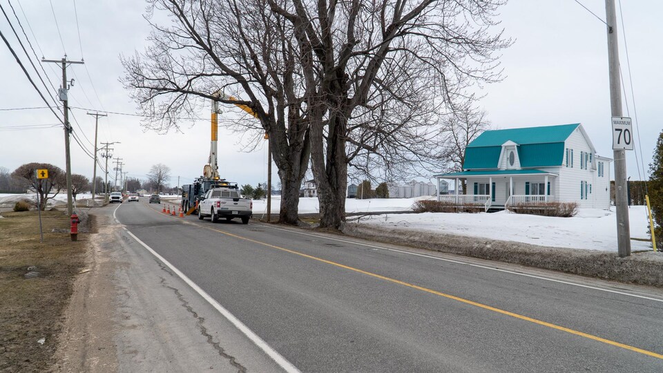 La rue Notre-Dame Ouest.