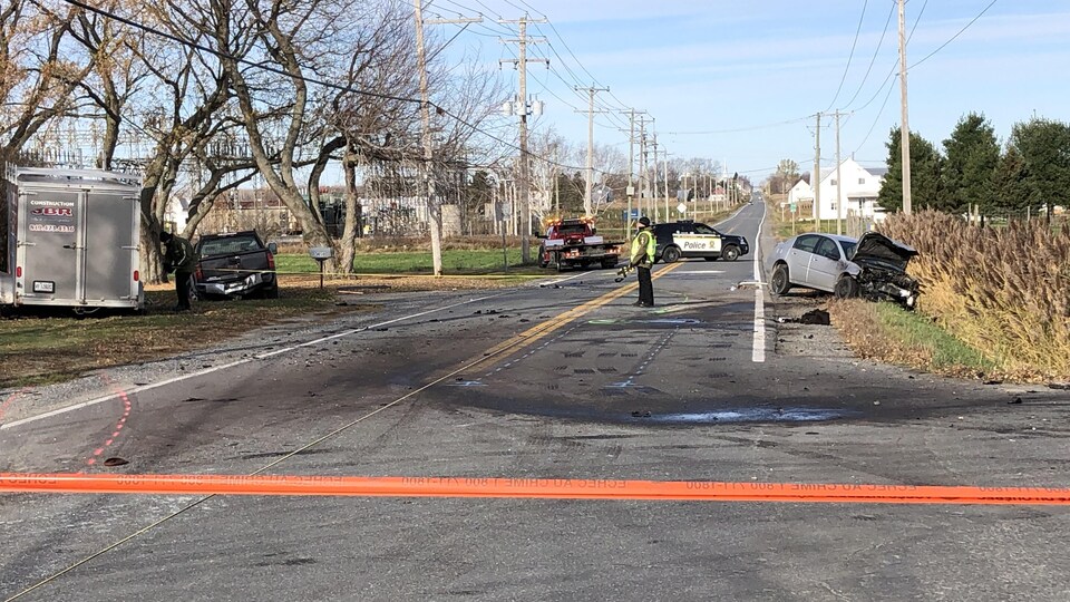 Collision entre 3 véhicules à SaintePerpétue, un septuagénaire perd la