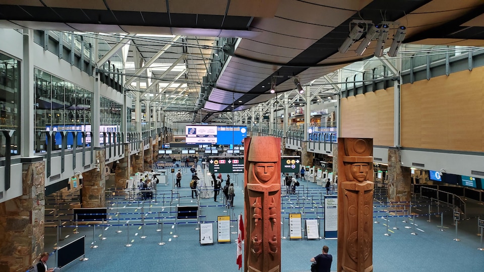 L'aéroport international de Vancouver.
