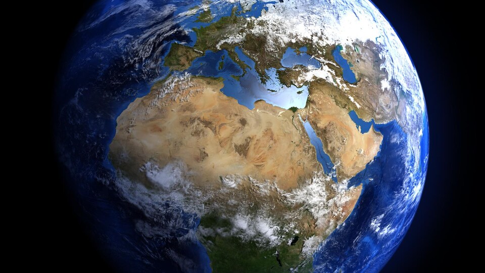 L'Afrique vue de l'espace.