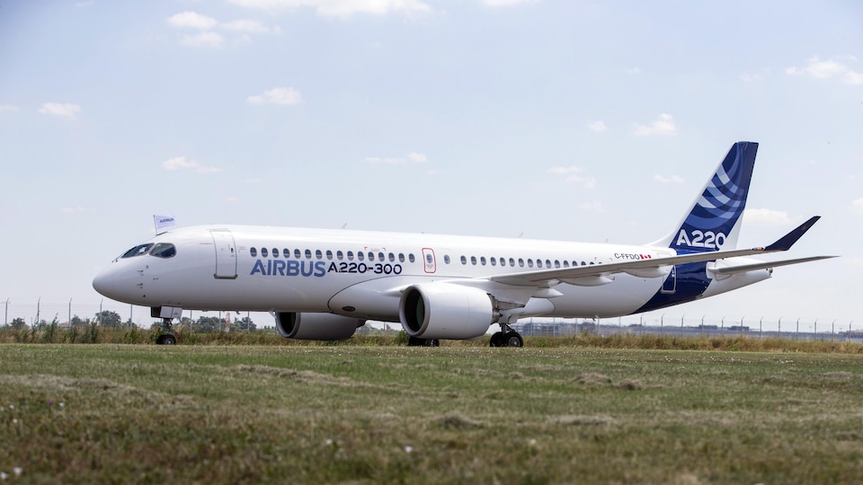 Un appareil Airbus A220.