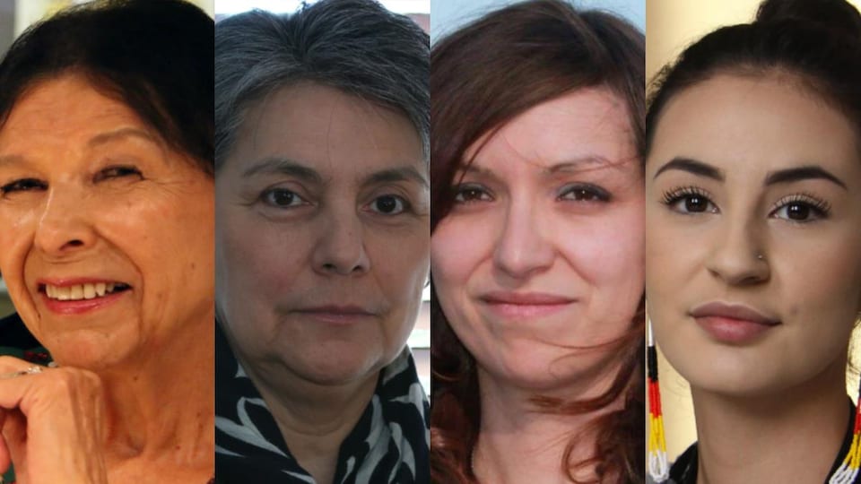Alanis Obomsawin, Michèle Rouleau, Widia Larivière et Maïtée Labrecque-Saganash