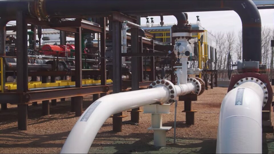 Les installations de capture du carbone près de la raffinerie Sturgeon, près d'Edmonton.