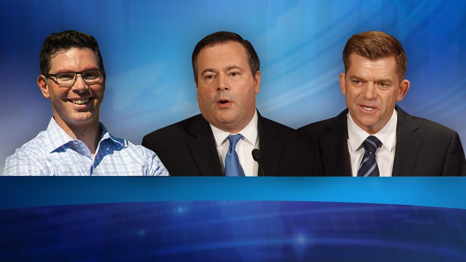 Doug Schweitzer, Jason Kenney et Brian Jean.