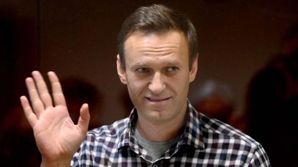 L’opposant russe Alexeï Navalny au tribunal à Moscou, le 20 février 2021.