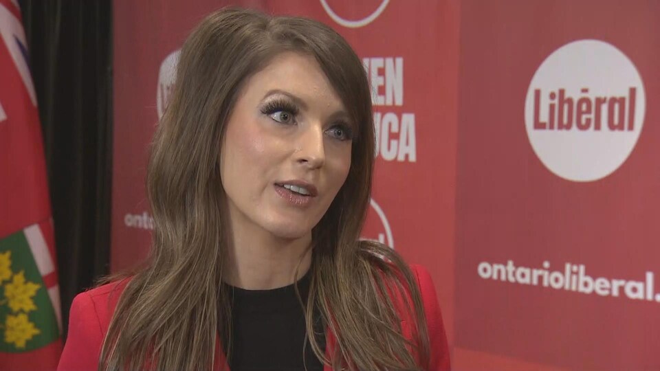 MP Amanda Simard at a Liberal event.