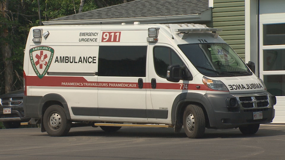 Un véhicule d'Ambulance Nouveau-Brunswick