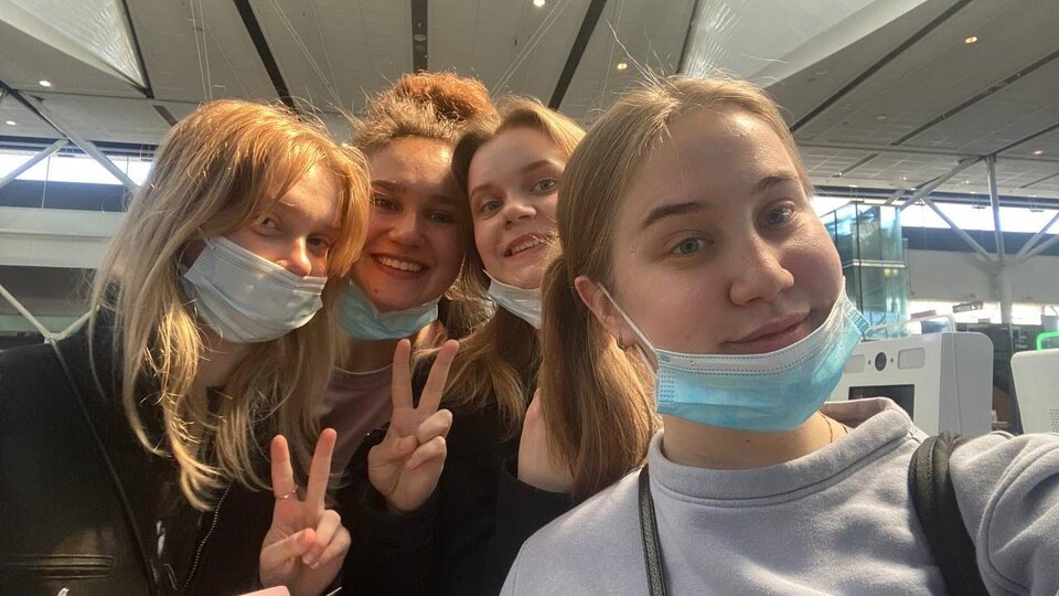 Anastasiia, Maryna, Yelyzaveta and Anastasiia crossed Europe before arriving in Montreal.