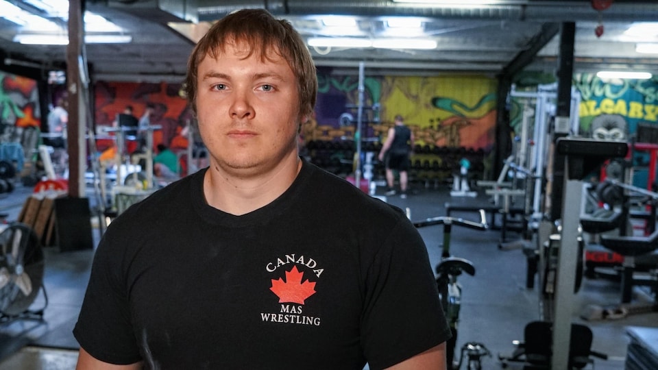 Andrew Bolinger at his gym The Strength Edge in Calgary on May 11, 2022.