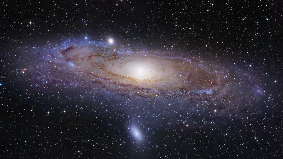 La galaxie d’Andromède.