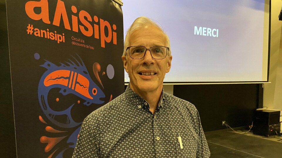 Jean-Pier Frigon après la présentation du projet Anisipi.