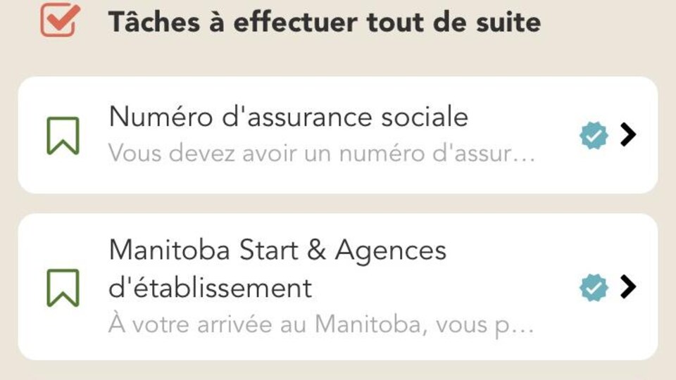 Une capture d'écran de l'application Arrival Advisor.