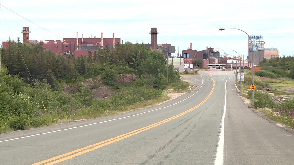 L'usine d'ArcelorMittal à Port-Cartier.
