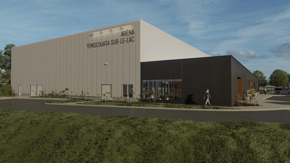 Une modélisation du projet d'aréna à Témiscouata-sur-le-Lac.