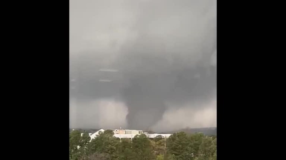 The image of a tornado