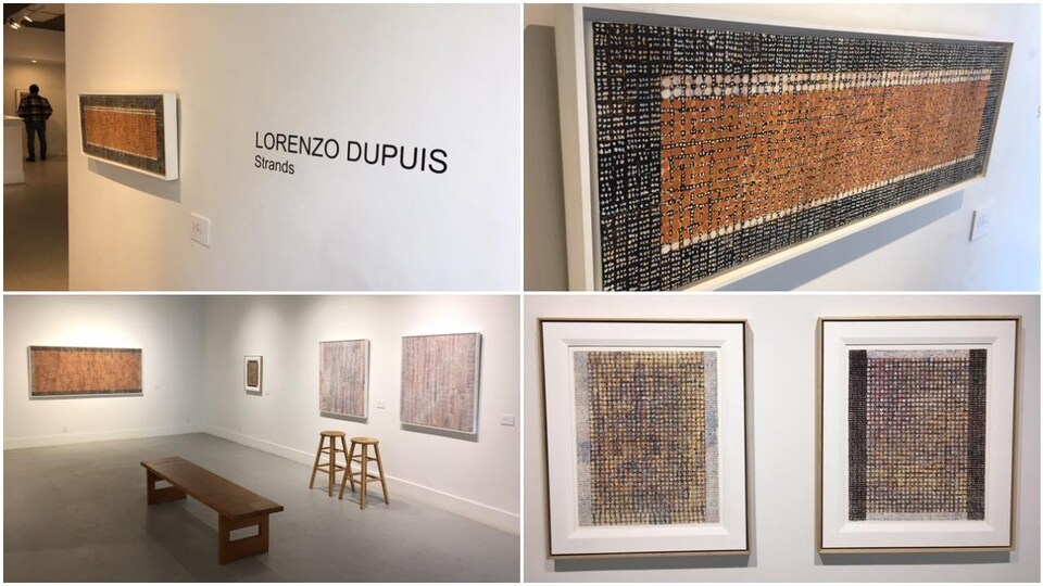 Montage photo des toiles de Lorenzo Dupuis