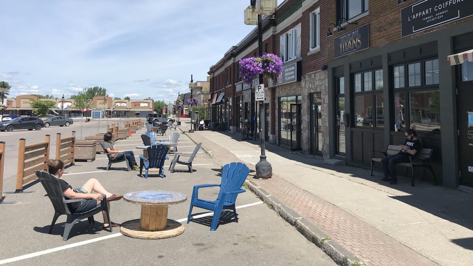 Une terrasse au carré Davis.