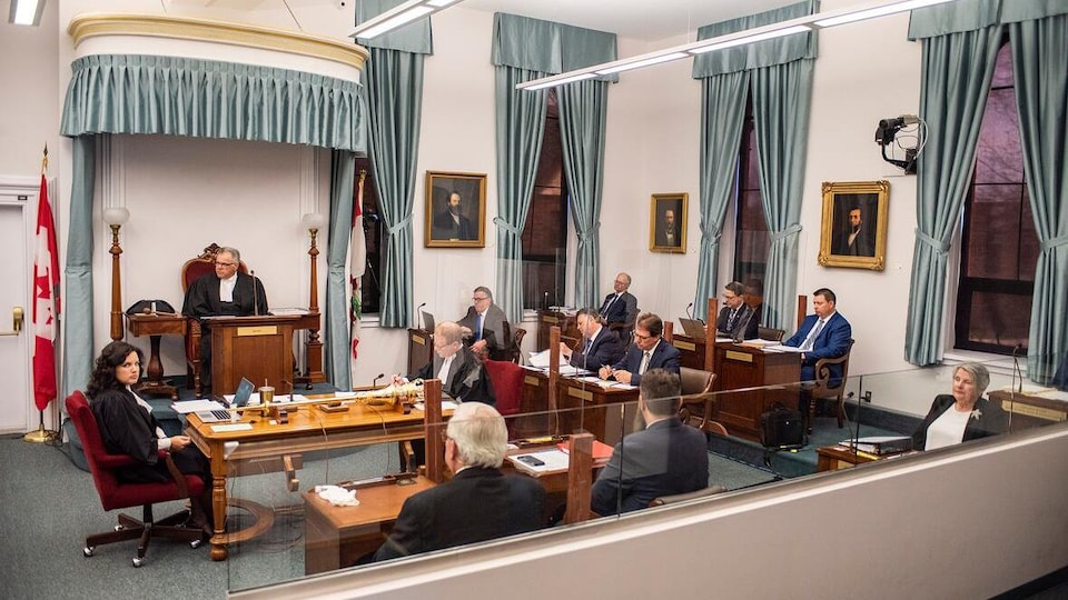 Des députés assis dans la législature.