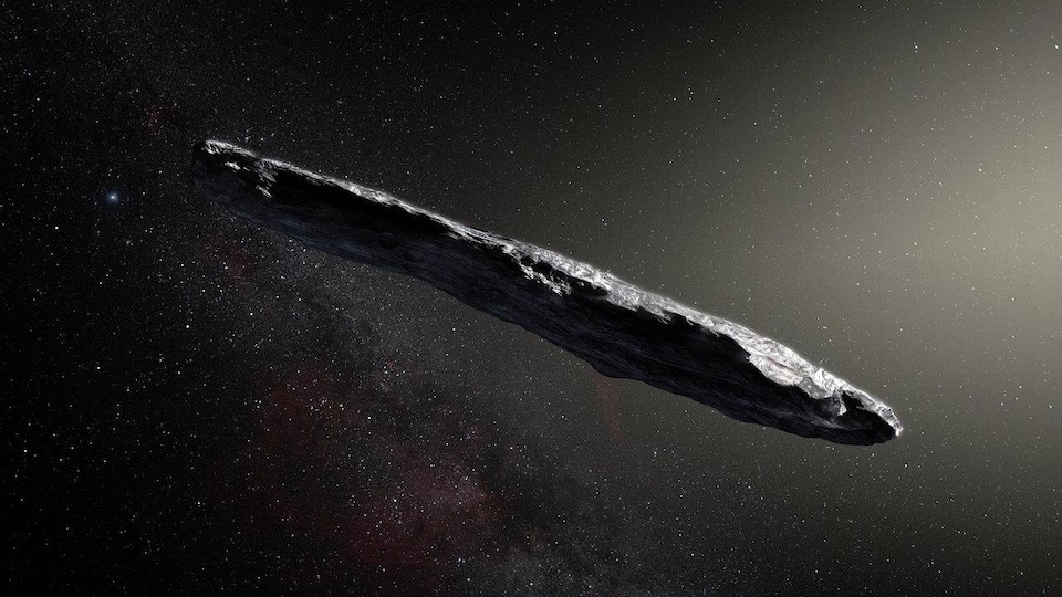 L'objet interstellaire Oumuamua.