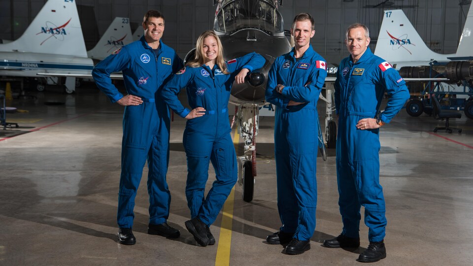 L'équipe d'astronautes de l'Agence spatiale canadienne en 2017.