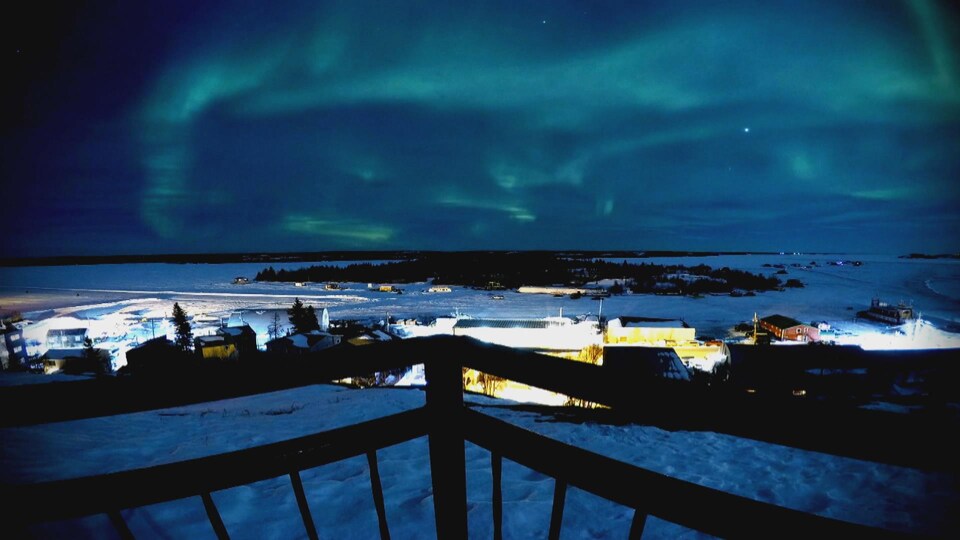 Des aurores boréales au-dessus de Yellowknife.