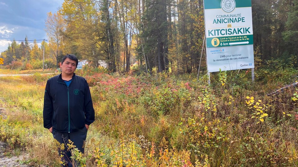 Régis Pénosway, chef de la communauté de Kitcisakik