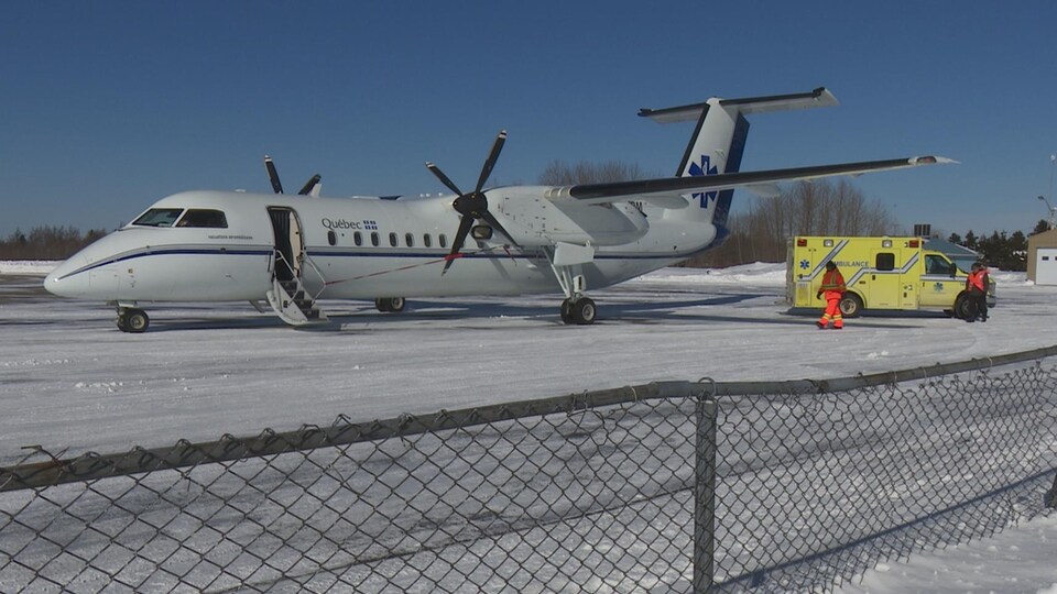 Un avion-ambulance du gouvernement du Québec.