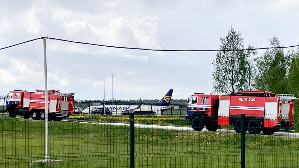 Boeing 737-8AS de Ryanair à Minsk. 