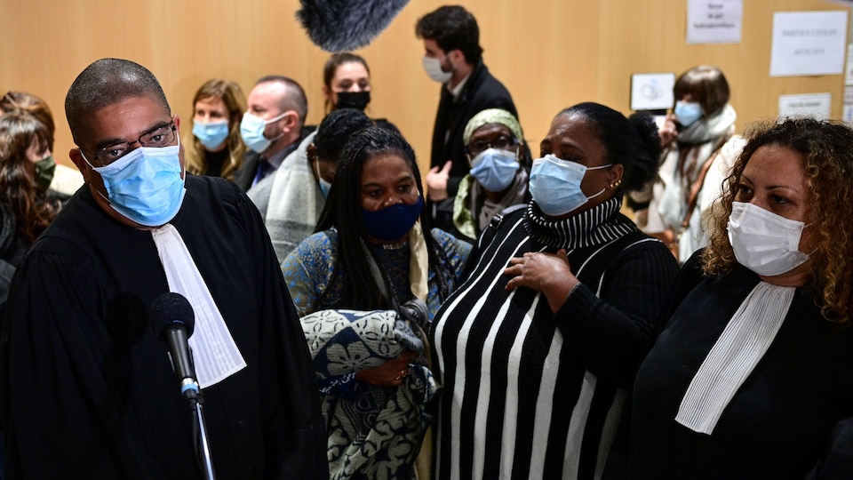 Laurent Hatchi à la sortie du procès.