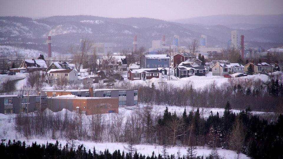 Des maisons dans une zone semi-boisée